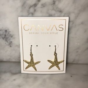 Gold Starfish Earrings